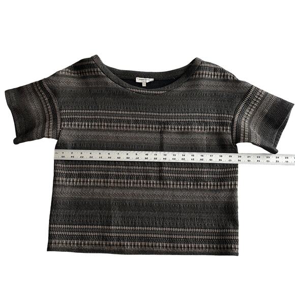 Emerson Fry Tuckernuck Made in New York Gray Stretch Jacquard Layering Top S - Picture 6 of 8